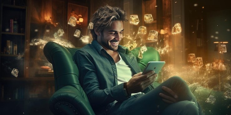 Antarmuka meja poker Texas Hold'em di dana 55 dengan dealer profesional